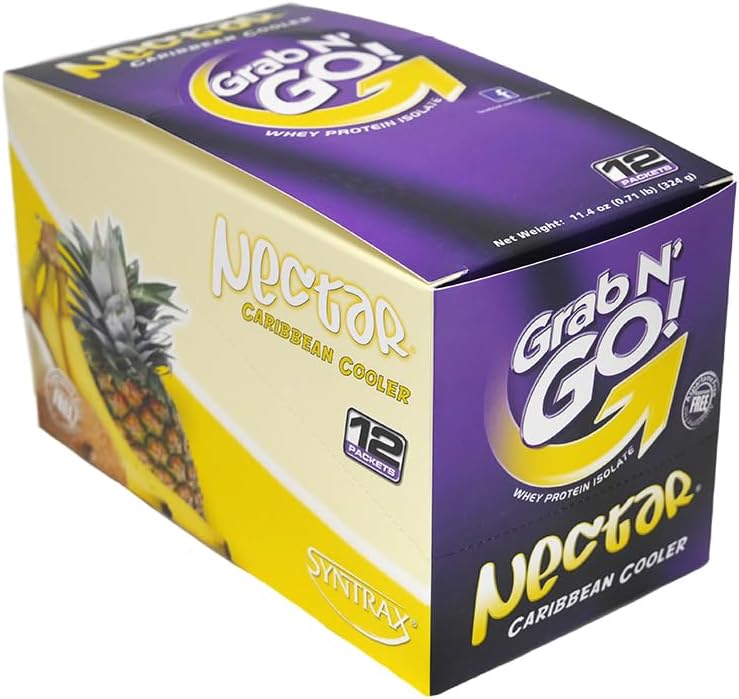 Syntrax Nectar Grab N' Go Caribbean Cooler - 12 Packets, 27g Each