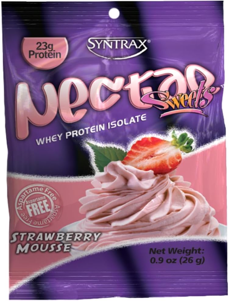 Syntrax Nectar Strawberry Mousse Grab N' Go Packs, 12 Count