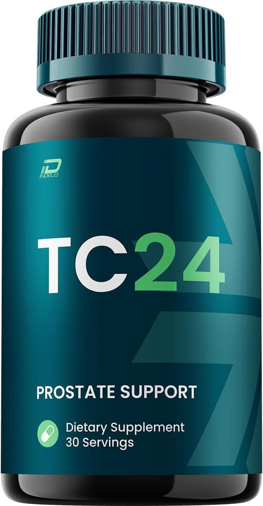 TC 24 Prostate Supplement for Men - Advanced Formula Bladder Control Pills for Men's Health - 60 Capsules