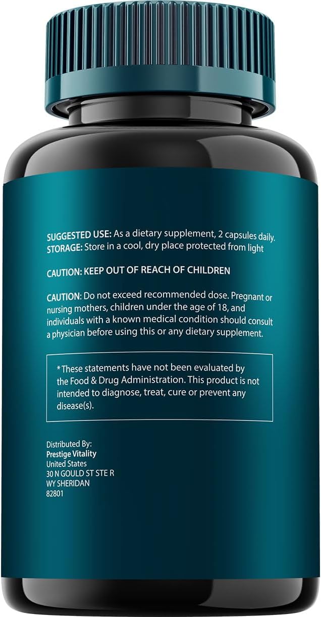 TC 24 Prostate Supplement for Men - Advanced Formula Bladder Control Pills for Men's Health - 60 Capsules
