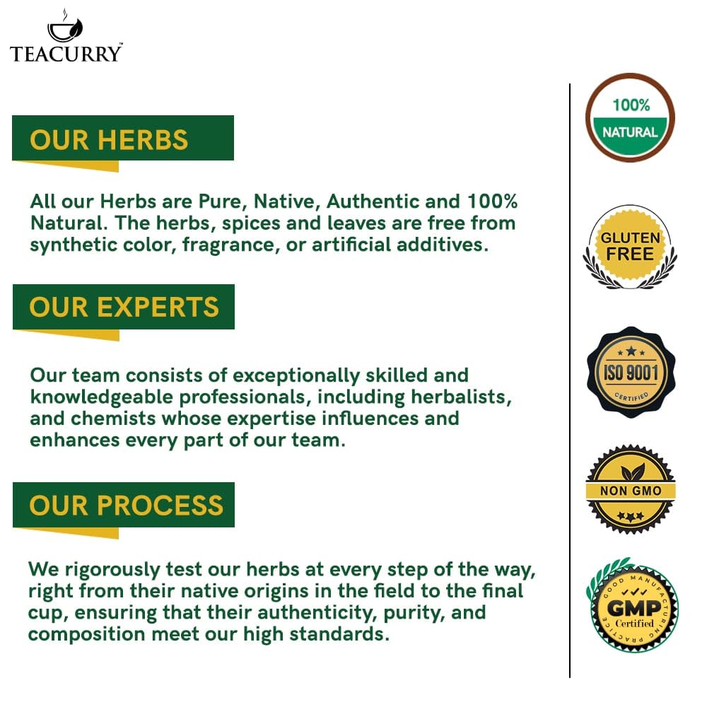 TEACURRY Chota Gokhru (125g) - Boost Energy, Support Kidney Wellness, Promote Overall Well-Being - Gokshura Supplement