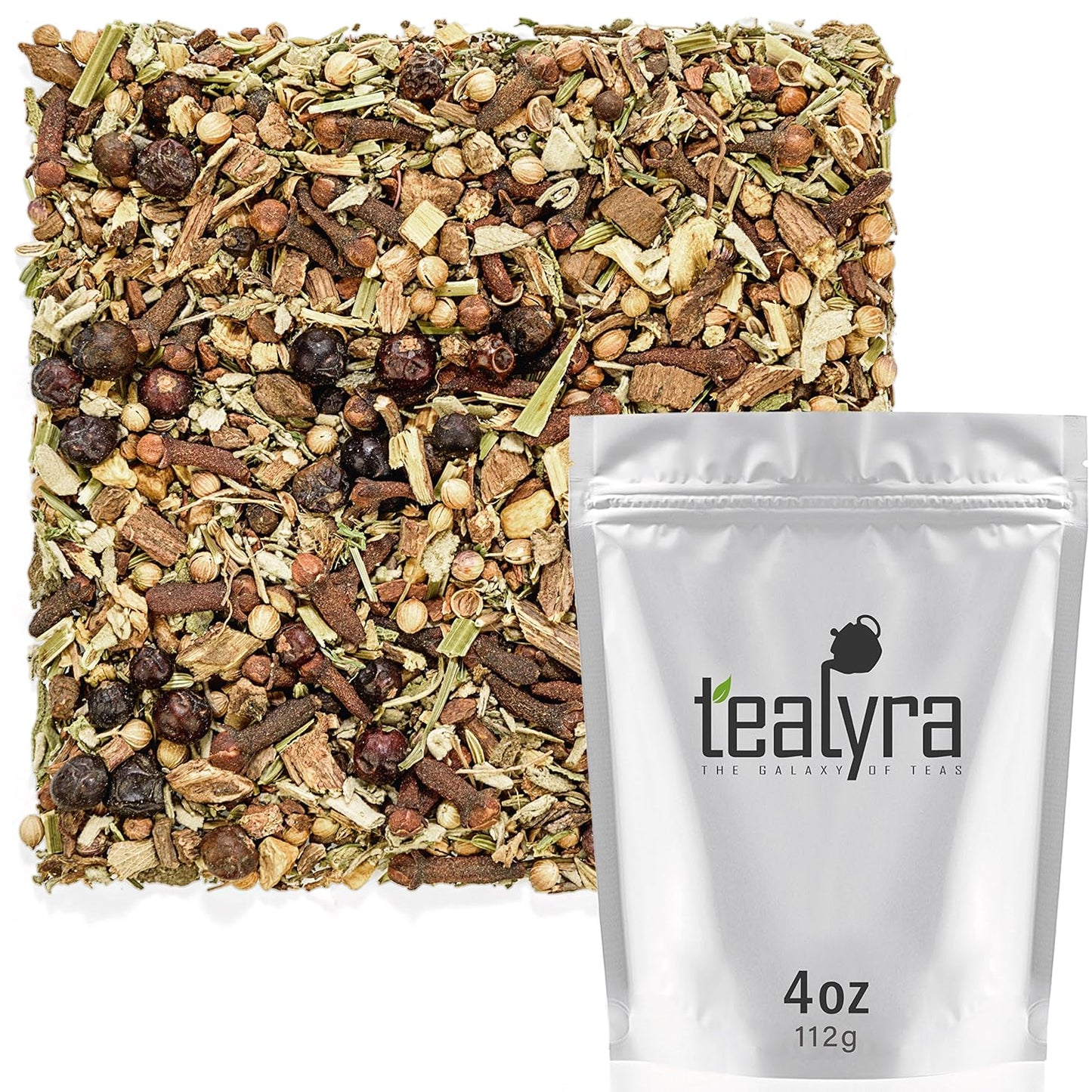 Tealyra Blood Cleanser Wellness Detox Tea with Dandelion and Ginger - Loose Leaf Herbal Tea for Natural Cleanse and Diuretic Benefits - Caffeine-Free - 112g