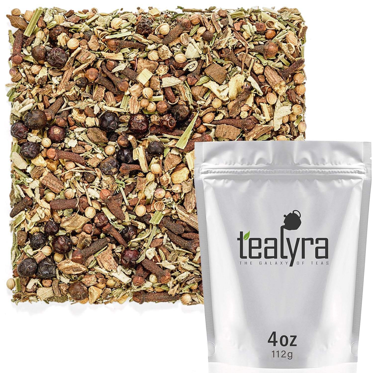 Tealyra Blood Cleanser Wellness Detox Tea with Dandelion and Ginger - Loose Leaf Herbal Tea for Natural Cleanse and Diuretic Benefits - Caffeine-Free - 112g