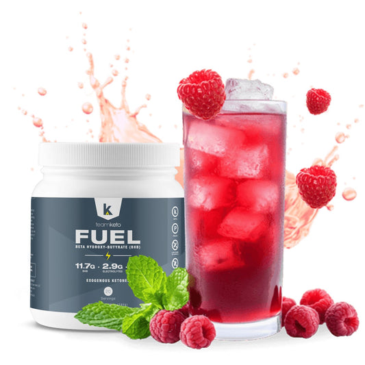 TeamKeto Exogenous Ketones Powder - Raspberry Lemonade Flavor | Gluten & Dairy Free BHB Salts for Energy Boost & Mental Performance - 436g Pre-Workout Supplement