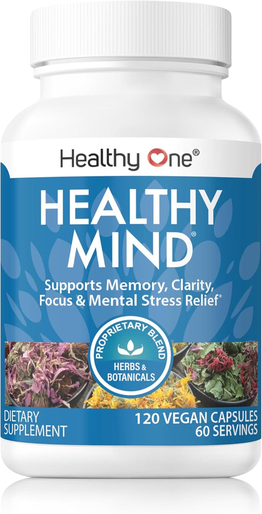 Teen Focus: Brain Fog Relief & Cognitive Function Support with Ginkgo Biloba, Ginseng, Rhodiola - 120 Capsules