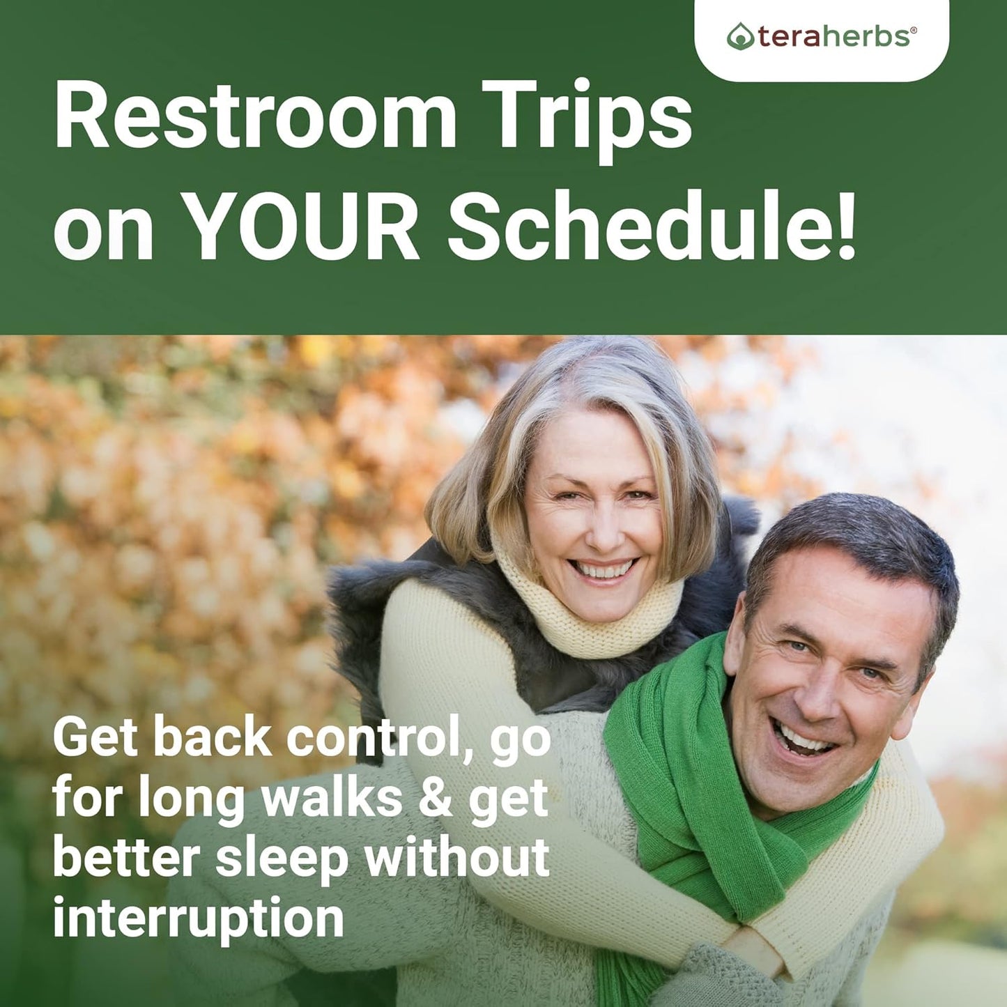 Tera Herbs Super Prostate 3X - Support for Enlarged Prostate & Bladder Control - Prostate Supplements for Men - 2 Pack