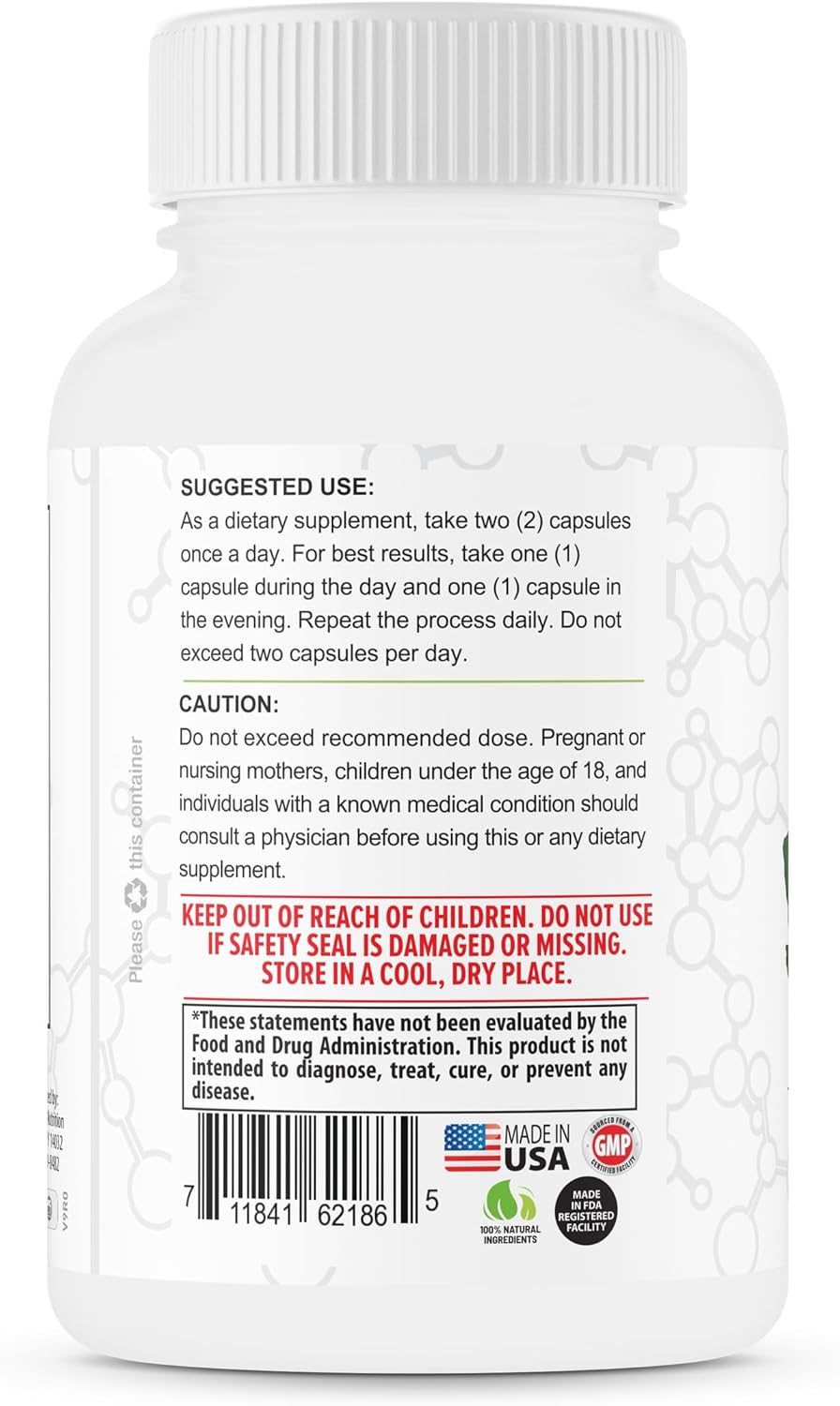 TerraForm Nutrition Natural Acai Berry Cleanse for Liver, Colon & Pancreas Detox - Antioxidant Support for Healthy Digestion - USA Made - 1 Month Supply
