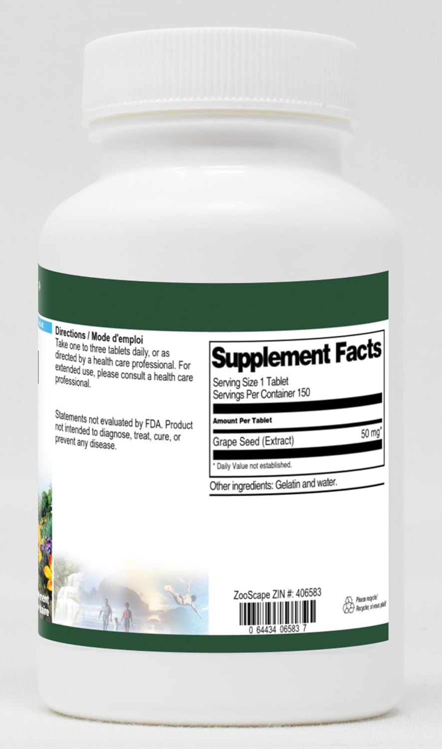 Terravita Grape Seed Extract 50mg Tablets - 300 Tablets Total