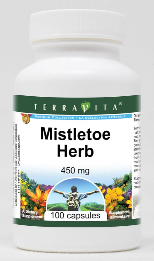 Terravita Mistletoe Herb Capsules - 450mg (100 Capsules, ZIN: 511638) - Pack of 2
