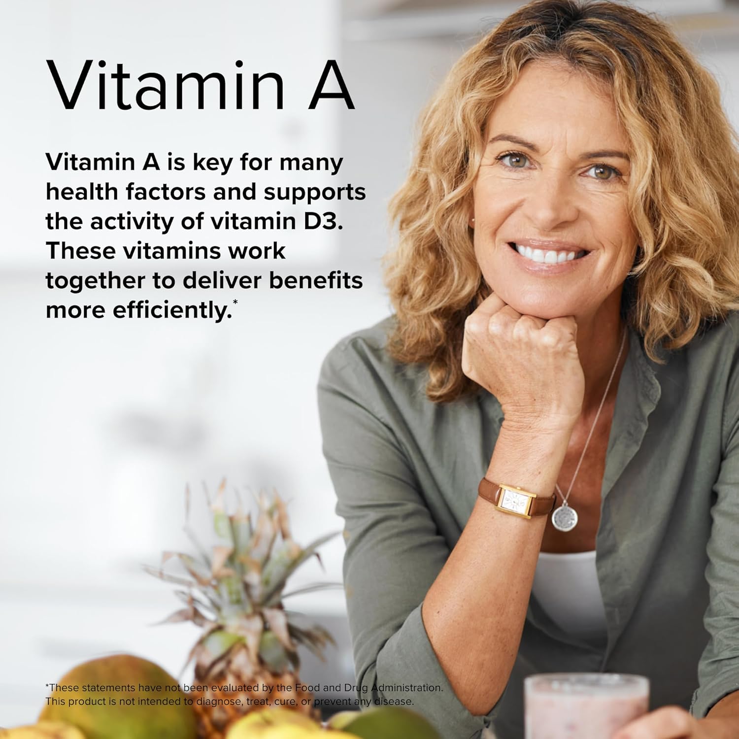 Terry Naturally A.D3.K2 Softgels - Immune, Heart, & Bone Support Supplement - Vitamins A, D3, & K2 for Strong Bones & Heart Health - 60 Servings