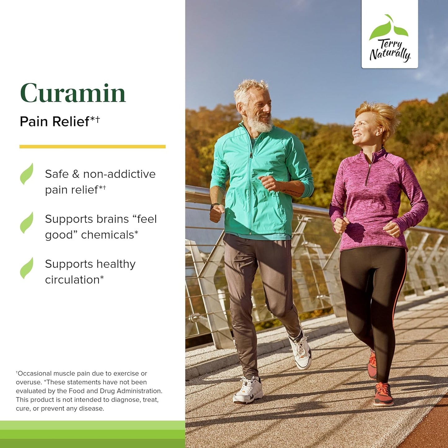 Terry Naturally Curamin Capsules - Natural Pain Relief Supplement with Curcumin & Boswellia - Non-GMO, Vegan, Gluten Free - 40 Servings