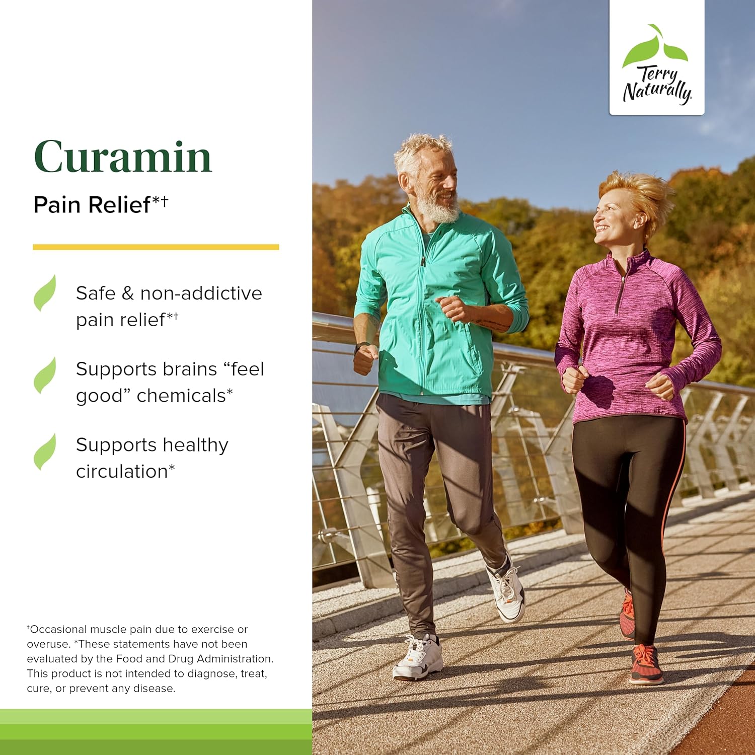 Terry Naturally Curamin: Curcumin Supplement for Circulation, Endorphin & Muscle Support - 21 Capsules