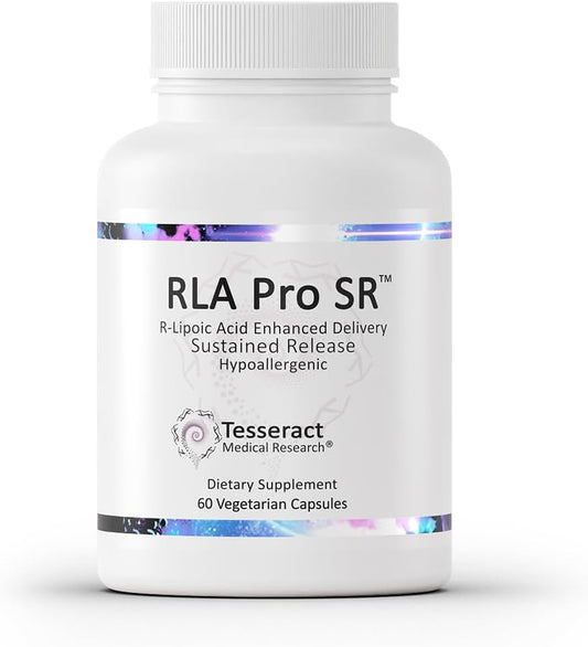 Tesseract RLA Pro SR: Sustained-Release R-Lipoic Acid Supplement - 60 Capsules, Supports Energy & Amino Acid Metabolism