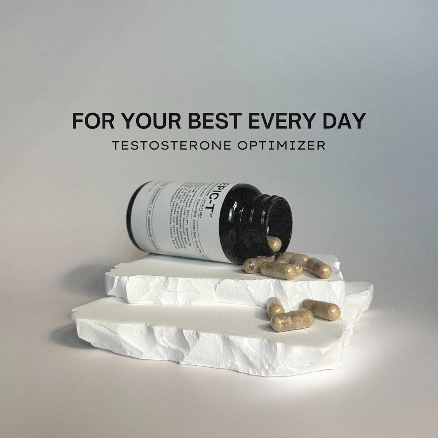 Testosurge Strength & Stamina Enhancer - Vegan & Gluten-Free with Fenugreek Seed Extract, Vitamin B6, B12, Zinc, Rhodiola - 60 Servings