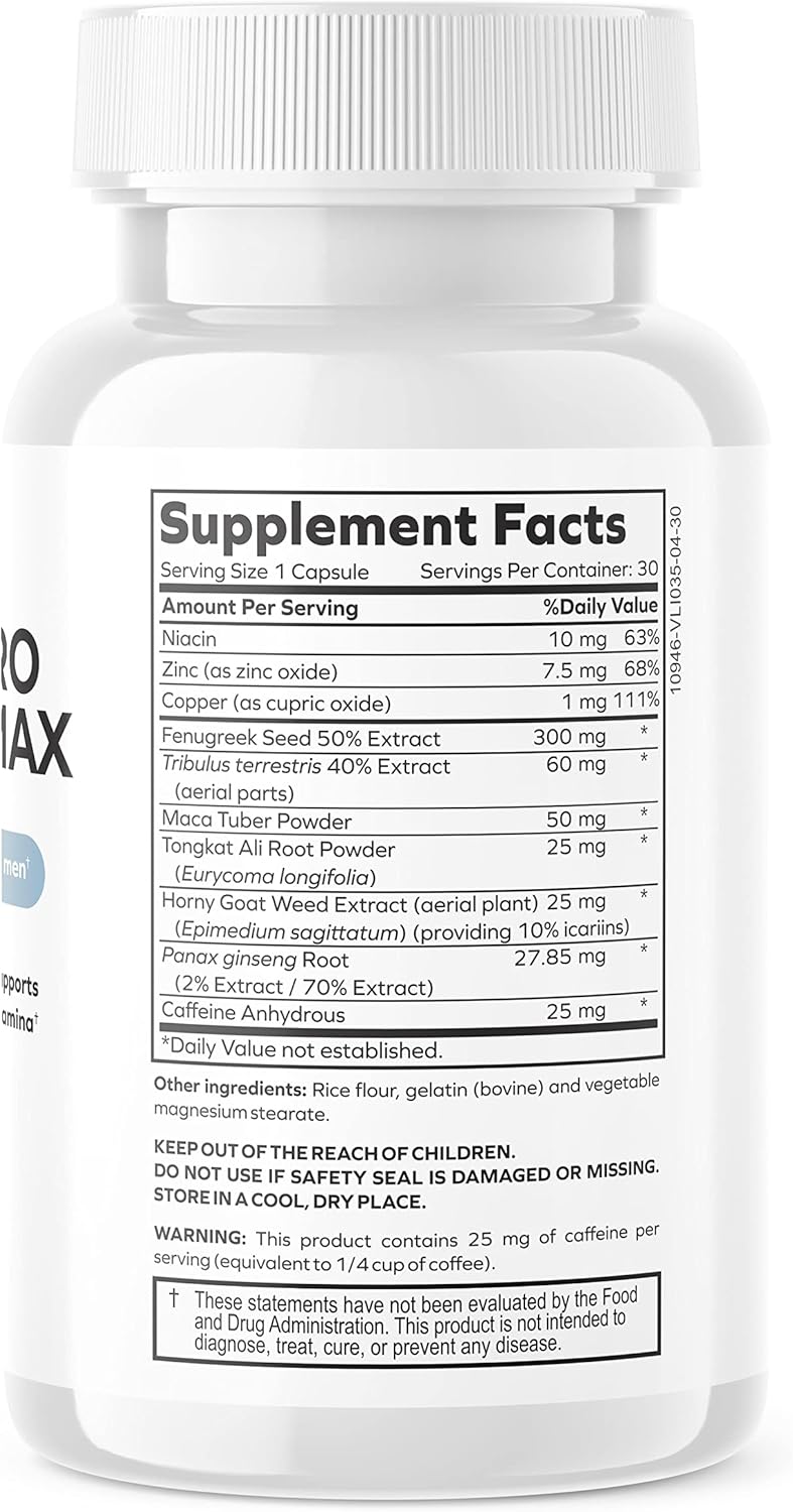 Testpro Testosterone Support Ultra for Men with Fenugreek, Tribulus, and Maca - envitamin