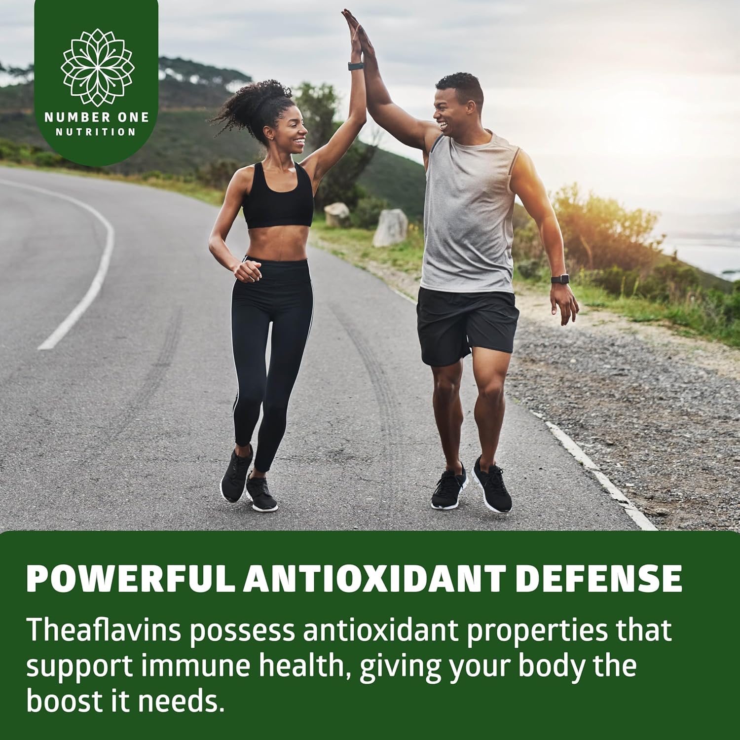 TheaFit™ Powered N1 Nutrition Premium Black Tea Extract Capsules (40% Theaflavins) for Enhanced Exercise Performance and Recovery - 90 Veg Caps