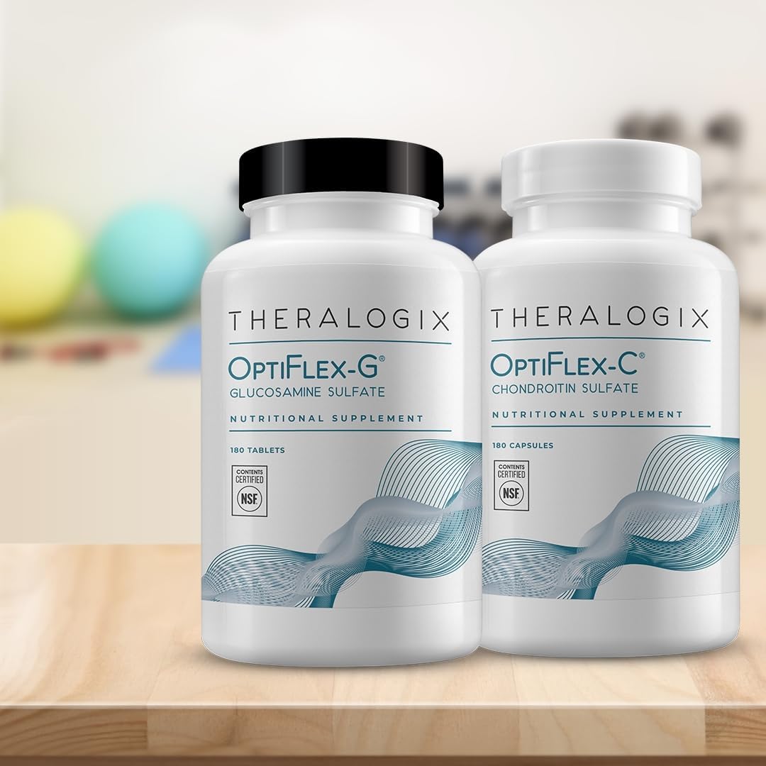 Theralogix OptiFlex-G Glucosamine Sulfate 180 Tablets - Joint Support Supplement for Men & Women - NSF Certified - 90-Day Supply