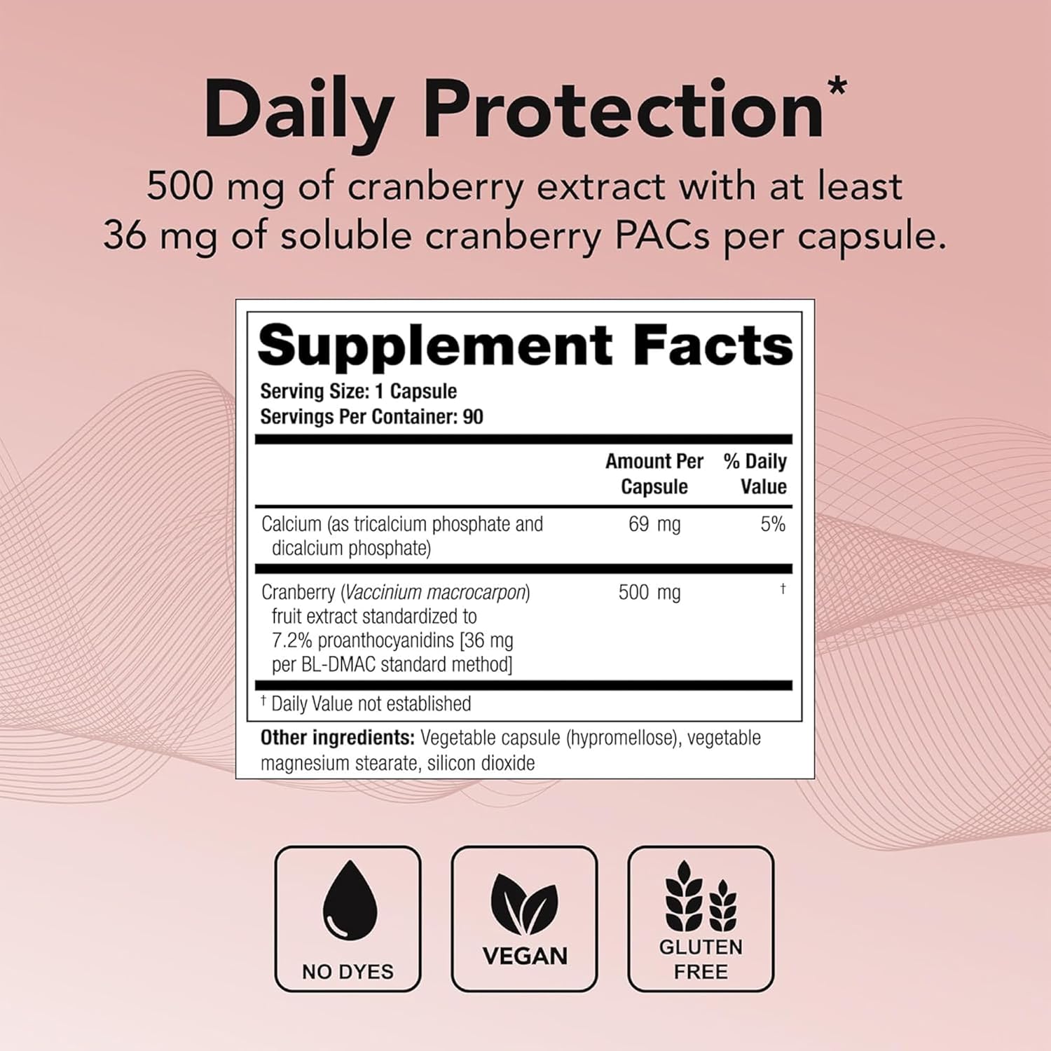 Theralogix TheraCran One Cranberry Capsules - 180-Day Supply - Urinary Tract Health Supplement - 36mg PACs - NSF Certified - 180 Count
