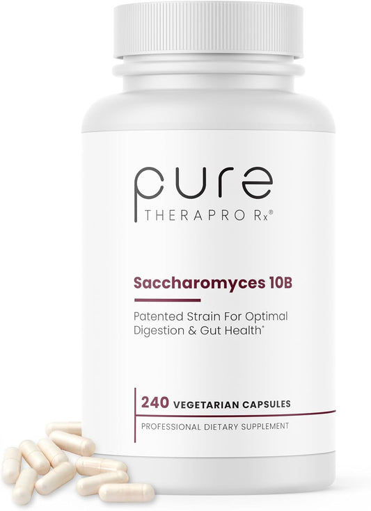 Therapro Rx Saccharomyces Boulardii Probiotic Capsules - 10B CFU, Patented Strain CNCM I-3799, Men and Women, 240 Count