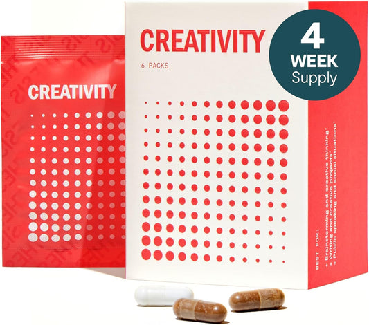 THESIS Creativity Nootropic Brain Supplement - Boosts Learning, Memory, and Verbal Fluency - Ashwagandha, Agmatine, L-Theanine - 1 Month Supply