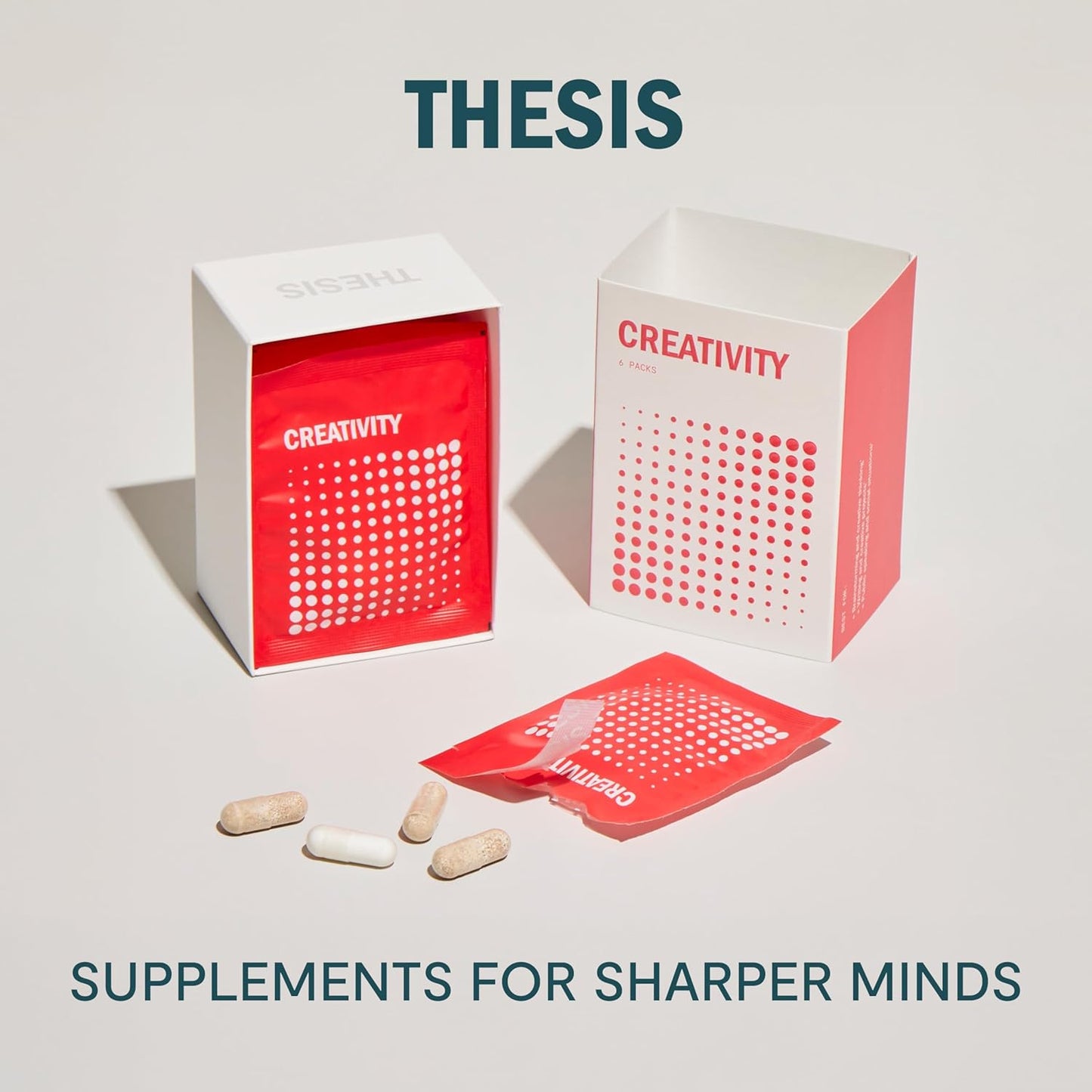 THESIS Creativity Nootropic Brain Supplement - Boosts Learning, Memory, and Verbal Fluency - Ashwagandha, Agmatine, L-Theanine - 1 Month Supply