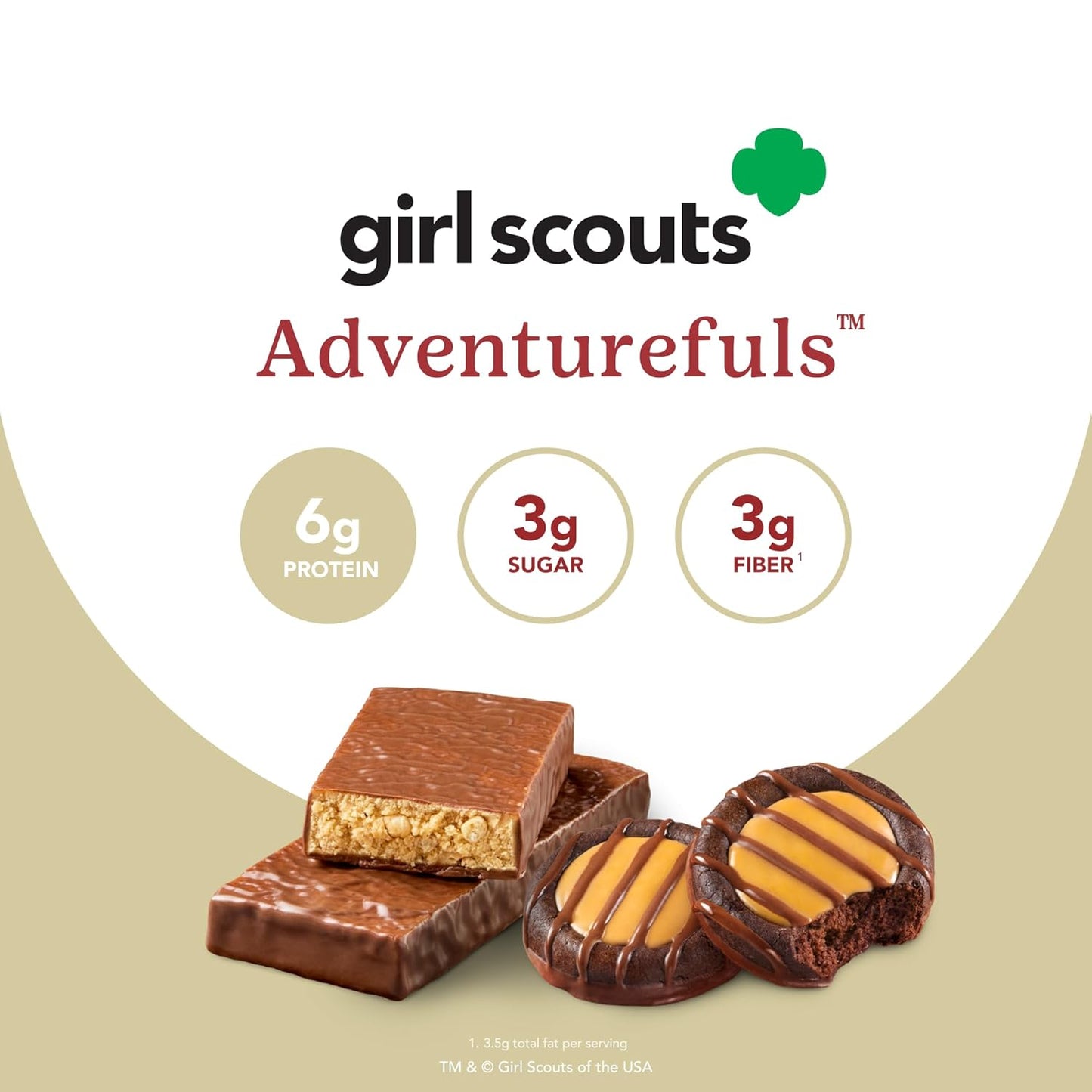 think! Minis Protein Snack Bar, Gluten Free, Girl Scouts Adventurefuls - 15 Count Pack