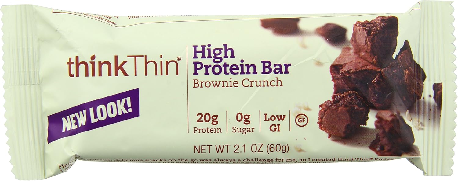 ThinkThin Brownie Crunch High Protein Bars, 10 Count, 600g Total