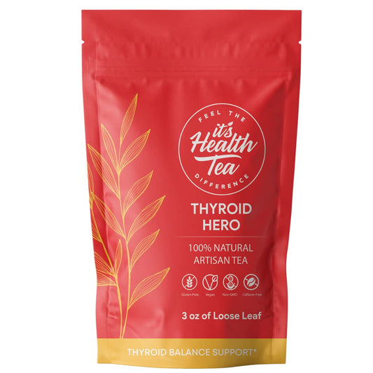 Thyroid Balance Support Herbal Tea with 8 Functional Herbs - 35 Tea Bags for Thyroid Health