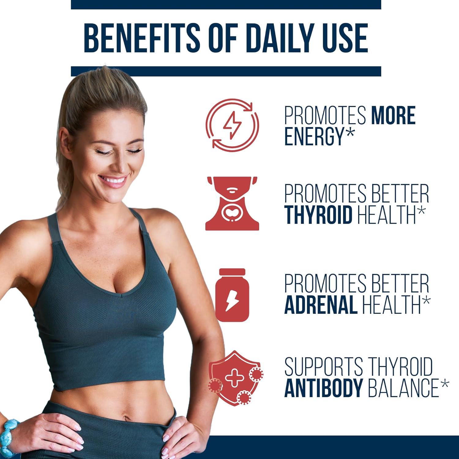 Thyroid Daily Essentials Multivitamin for Women - Immune & Stress Support - Iodine, Zinc, Selenium, Fulvic Acid - 240 Capsules
