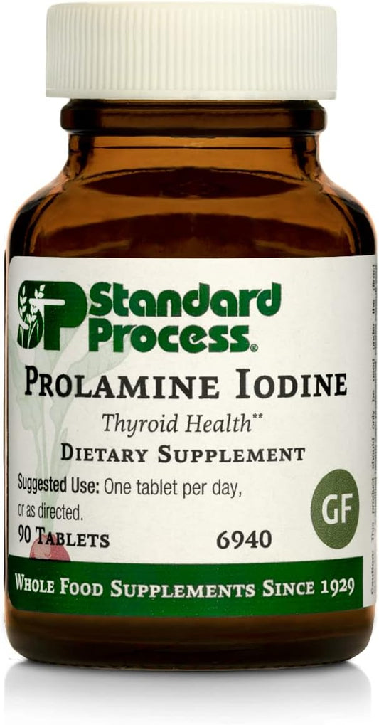 Thyroid Support Supplement with Calcium, Iodine, and Magnesium - 90 Tablets by Standard Process Inc.