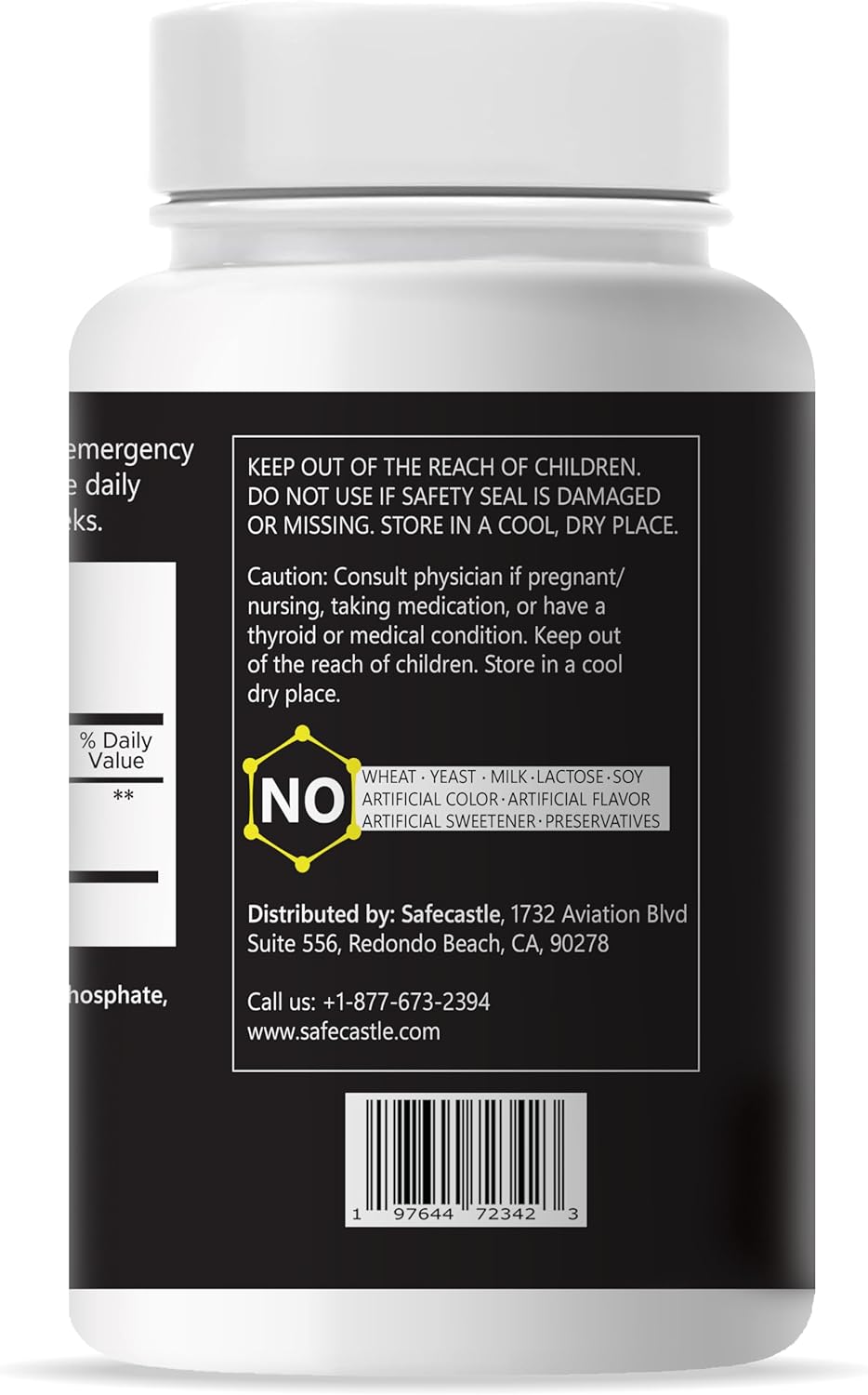 ThyroKI Potassium Iodide Tablets 130mg - 150 Tablets for Thyroid Support | Fast Dissolving KI Pills - Non-GMO Emergency Survival Supplement