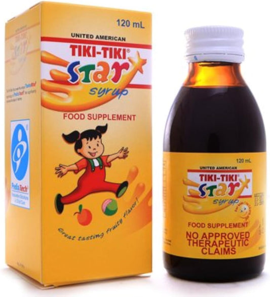 Tiki-Tiki Star Plus Syrup - 2 Bottles of 120ml Each for Immune Support