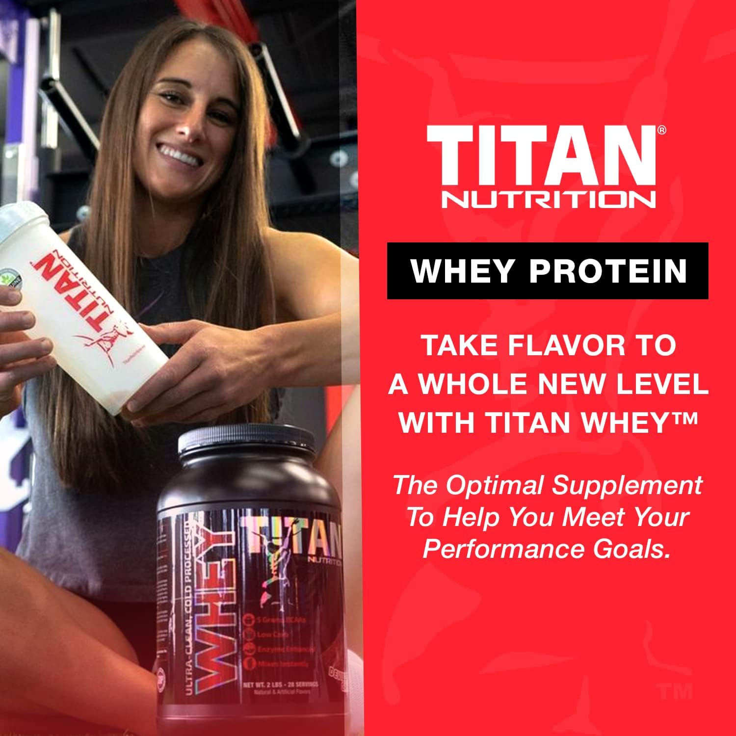 Titan Nutrition Titan Whey Protein Powder - Premium Formula for Lean Muscle Mass & Digestive Health - 23g Protein, BCAAs, Digestive Enzymes - Toffee Macchiato Flavor - 2lb