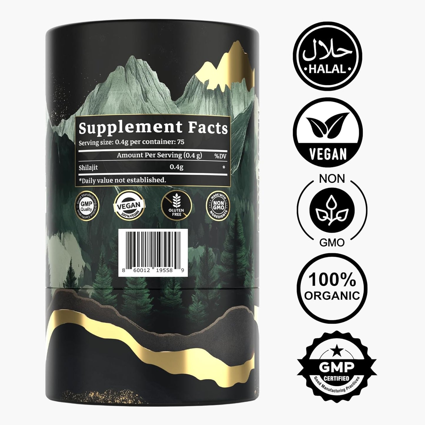 TM NATURALS Pure Himalayan Shilajit Resin - High Fulvic Acid & Trace Minerals - Boosts Energy & Endurance - 30g with Steel Spoon - Lab Tested