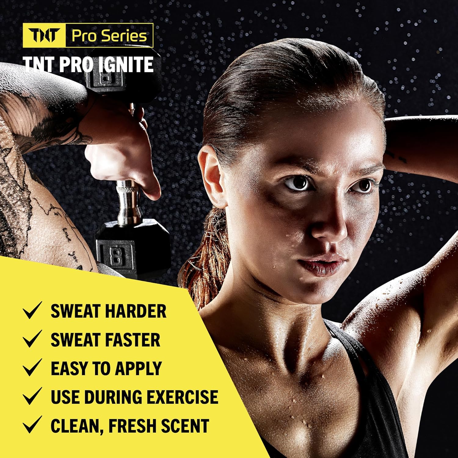TNT Pro Series IGNITE Sweat Gel - Advanced Natural Workout Cream for Sweating