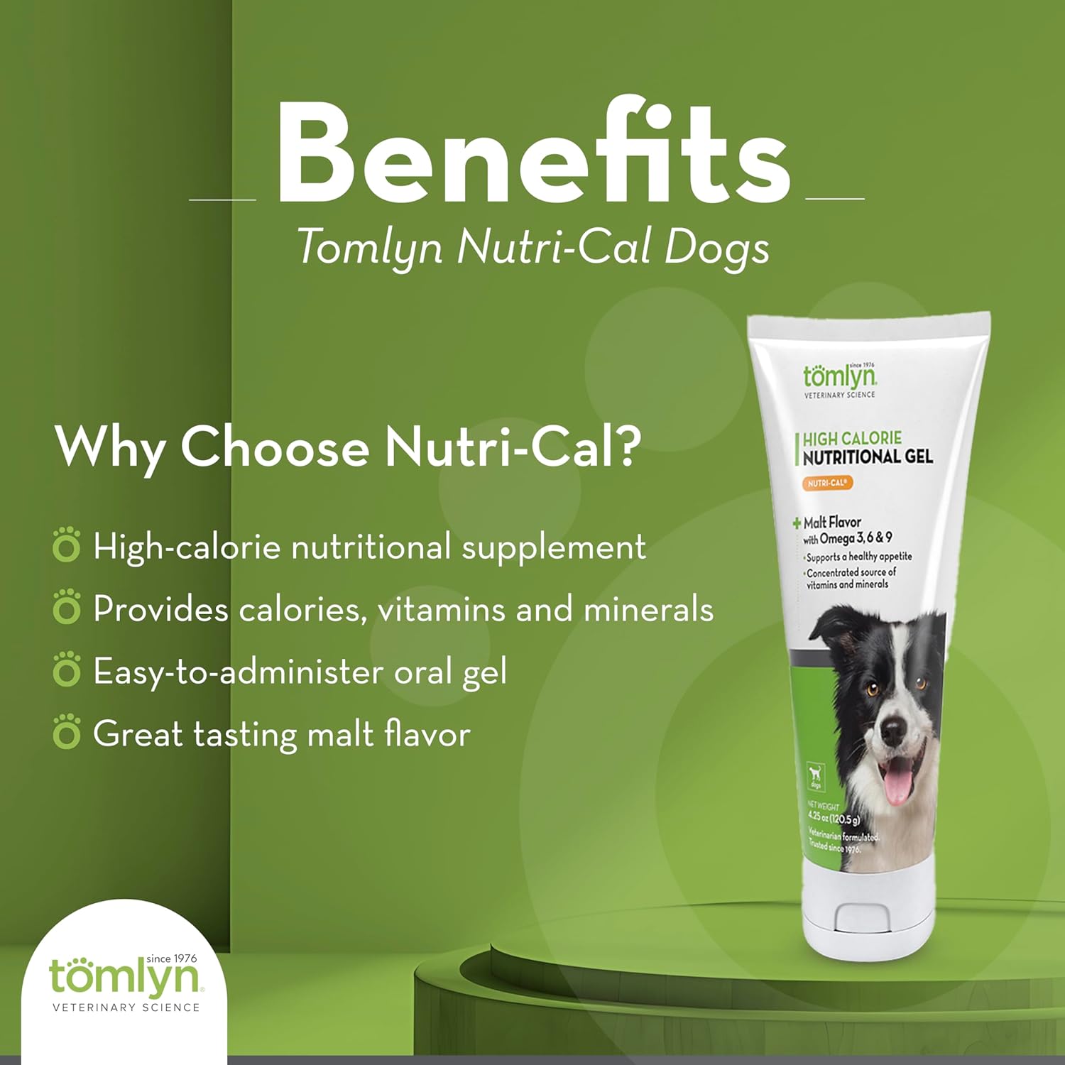 TOMLYN 2-Pack Nutri-Cal High Calorie Dietary Supplement, 4.25-Ounce Tube for Healthy Weight Gain