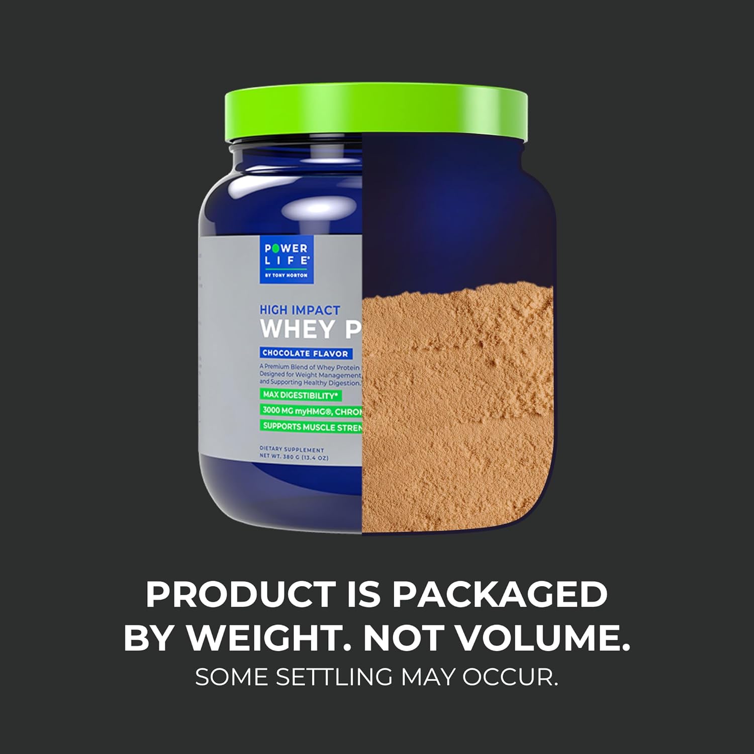 Tony Horton High Impact Grass Fed Whey Protein with 3000 MG of HMB, No Added Sugar, Non-GMO, Hormone-Free, Antibiotic-Free - Chocolate Flavor, 15 Servings