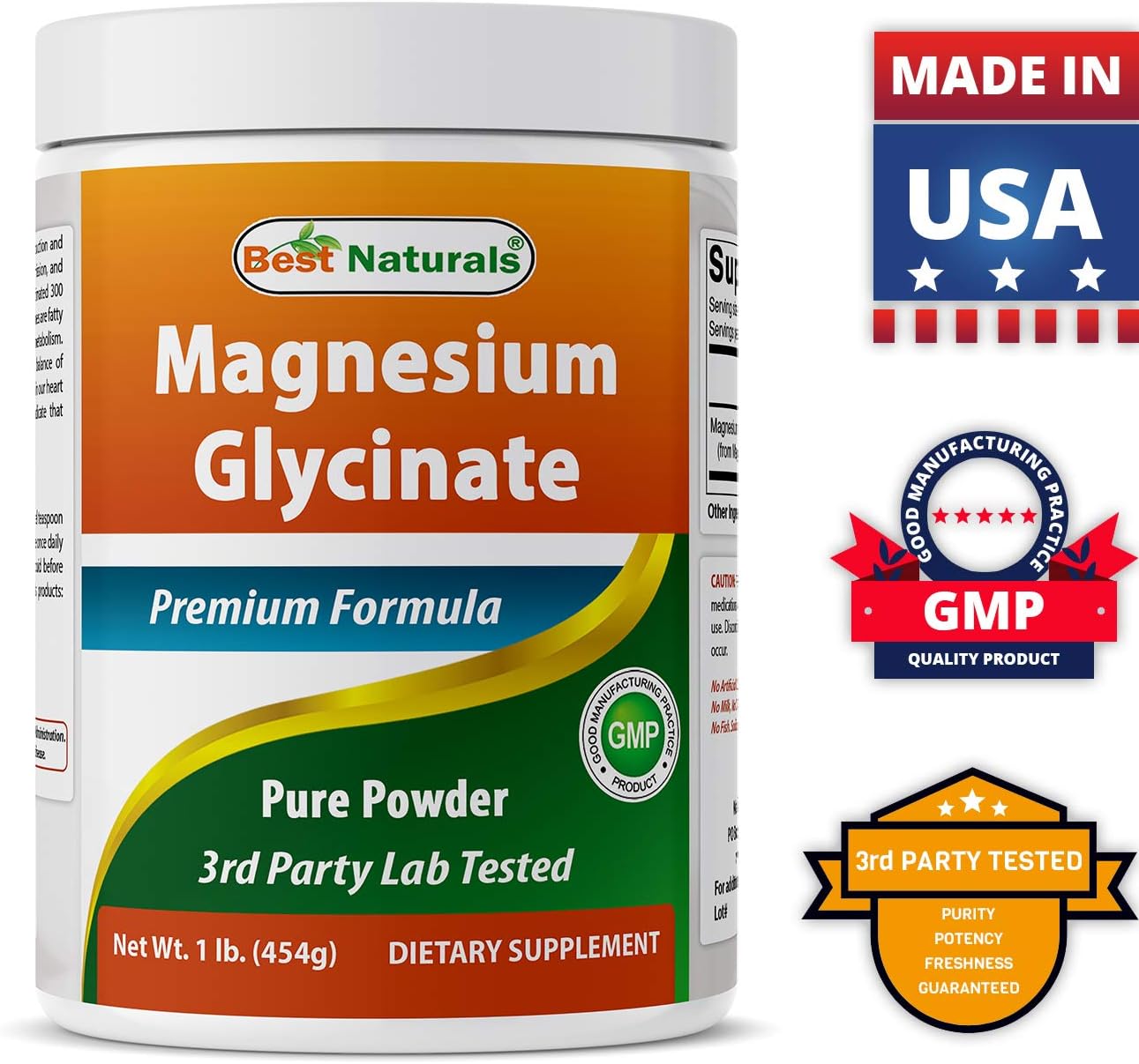 Top-Rated Natural Magnesium Citrate and Glycinate Powder Blend for Optimal Absorption