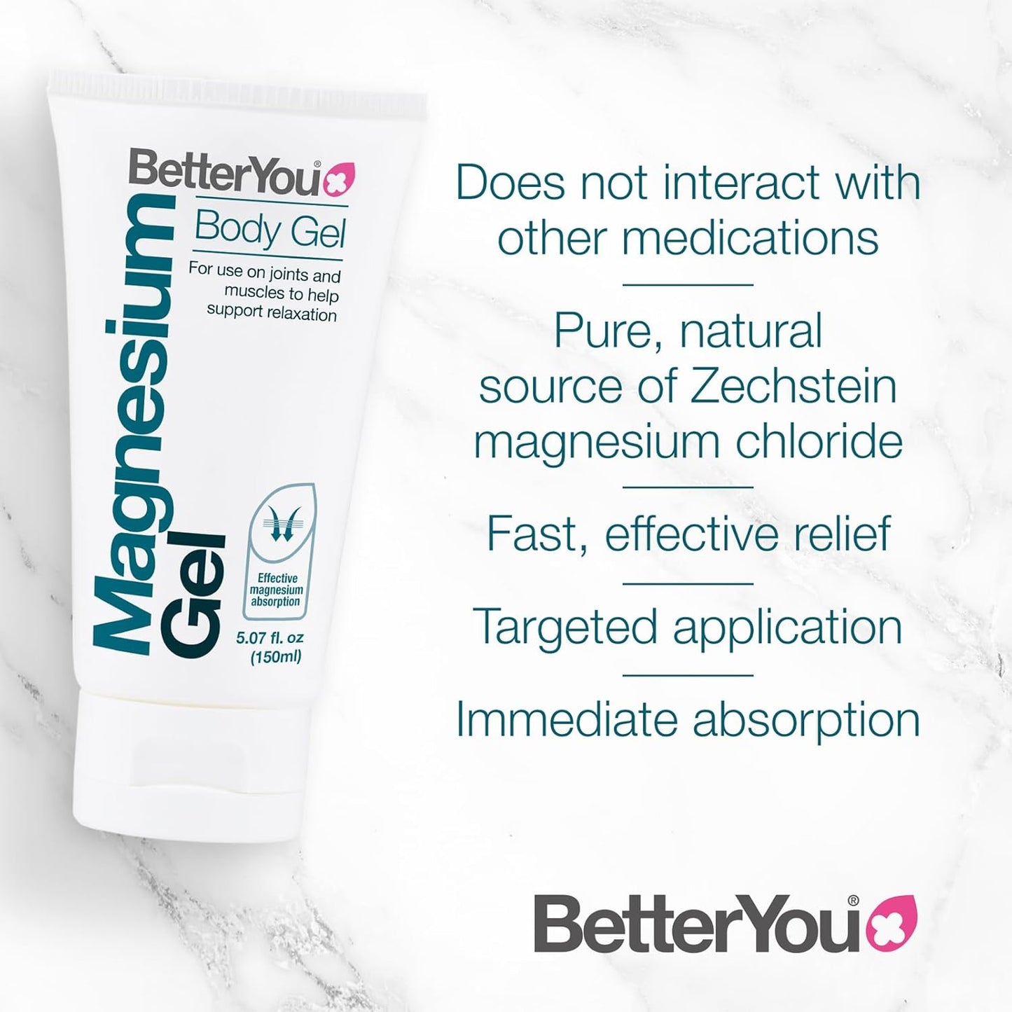 Topical Magnesium Gel for Muscle Relaxation and Joint Support - 5.07 oz