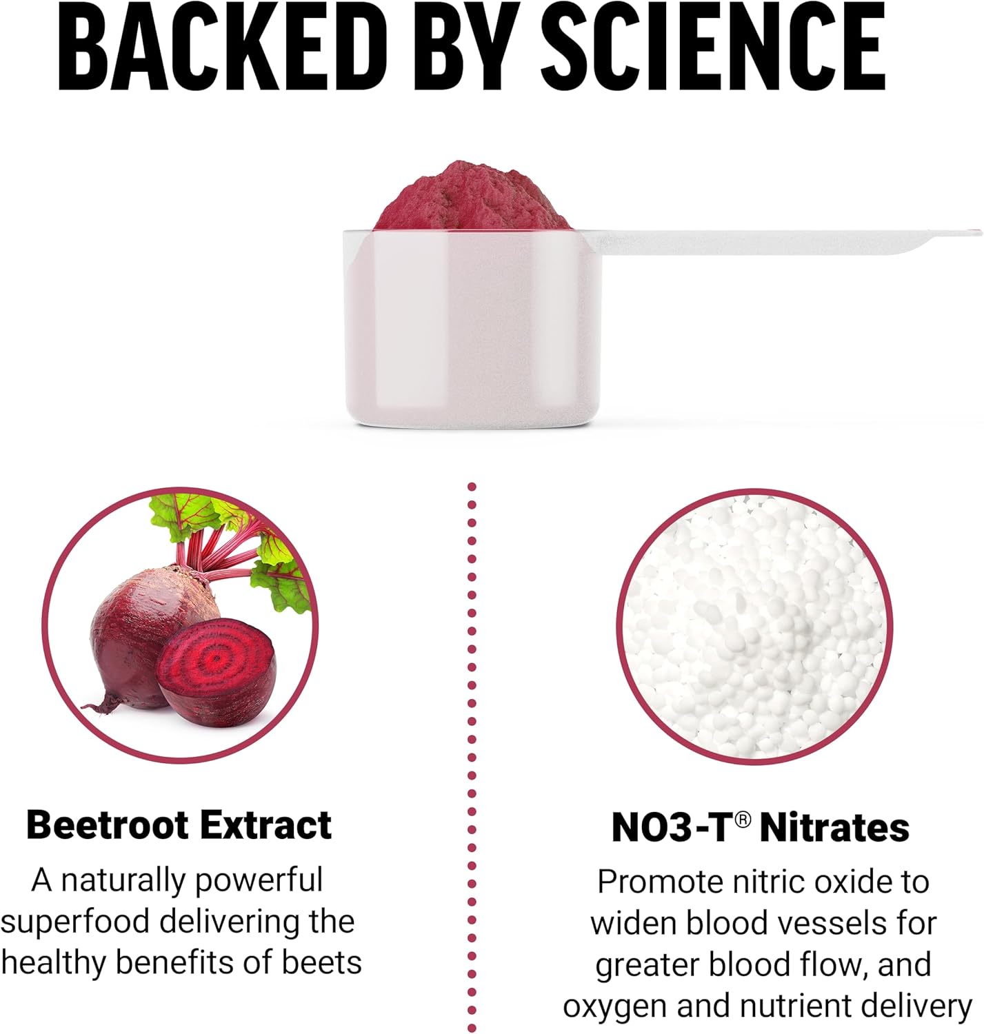 Total Beets Blood Pressure Support Supplements with Beet Powder & Nitrates for Circulation Boost