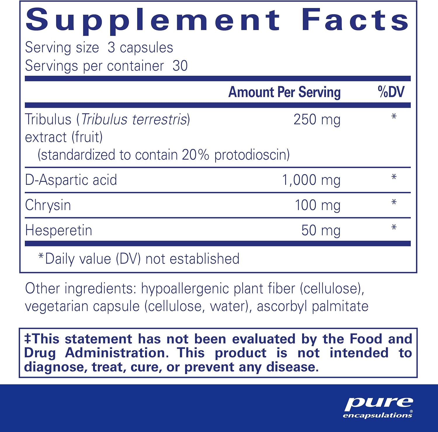 Tribulus Formula by Pure Encapsulations | Hypoallergenic Testosterone Balance Support | 90 Capsules