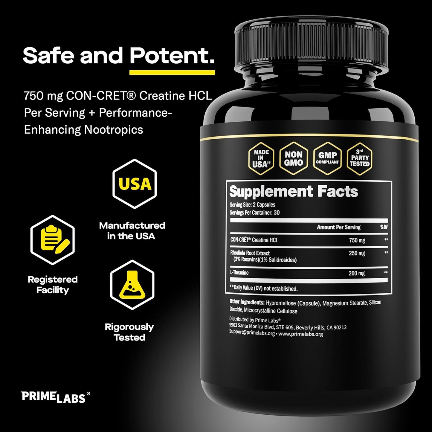 Tribulus Terrestris & Creatine HCl Capsules Combo Pack - 120 ct & 60 ct