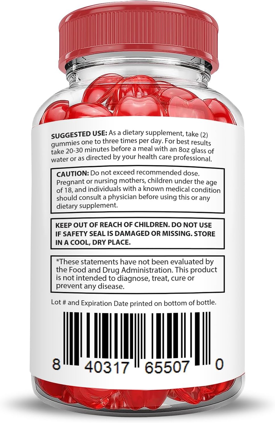 Trim Tummy Keto ACV Gummies Extreme 2000MG with Pomegranate & Beet Juice - 60 Vegan Gummies