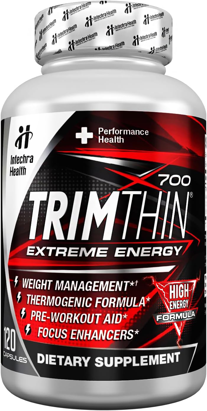 TrimThin® X700 Thermogenic Diet Pills - Maximum Energy Boost - Made in USA - 120 Capsules