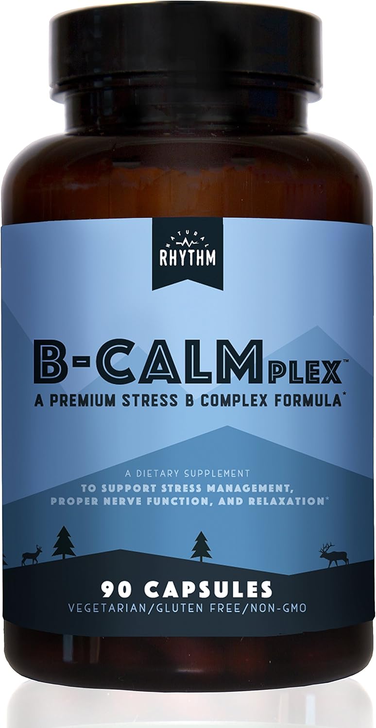 Triple Calm Magnesium & B-CALMplex Bundle - Natural Stress Relief Supplements for Calmness, 210 Capsules Total