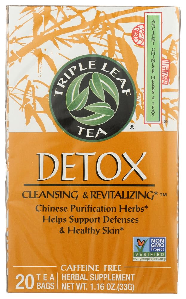 Triple Leaf Detox Tea - 40 Tea Bags, Pack of 2