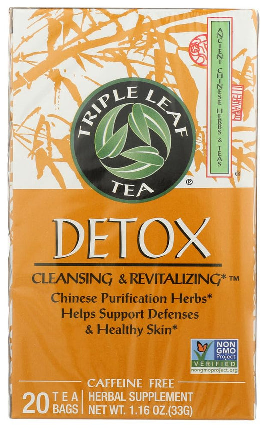 Triple Leaf Detox Tea - 40 Tea Bags, Pack of 2