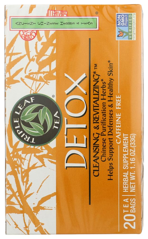 Triple Leaf Detox Tea - 40 Tea Bags, Pack of 2