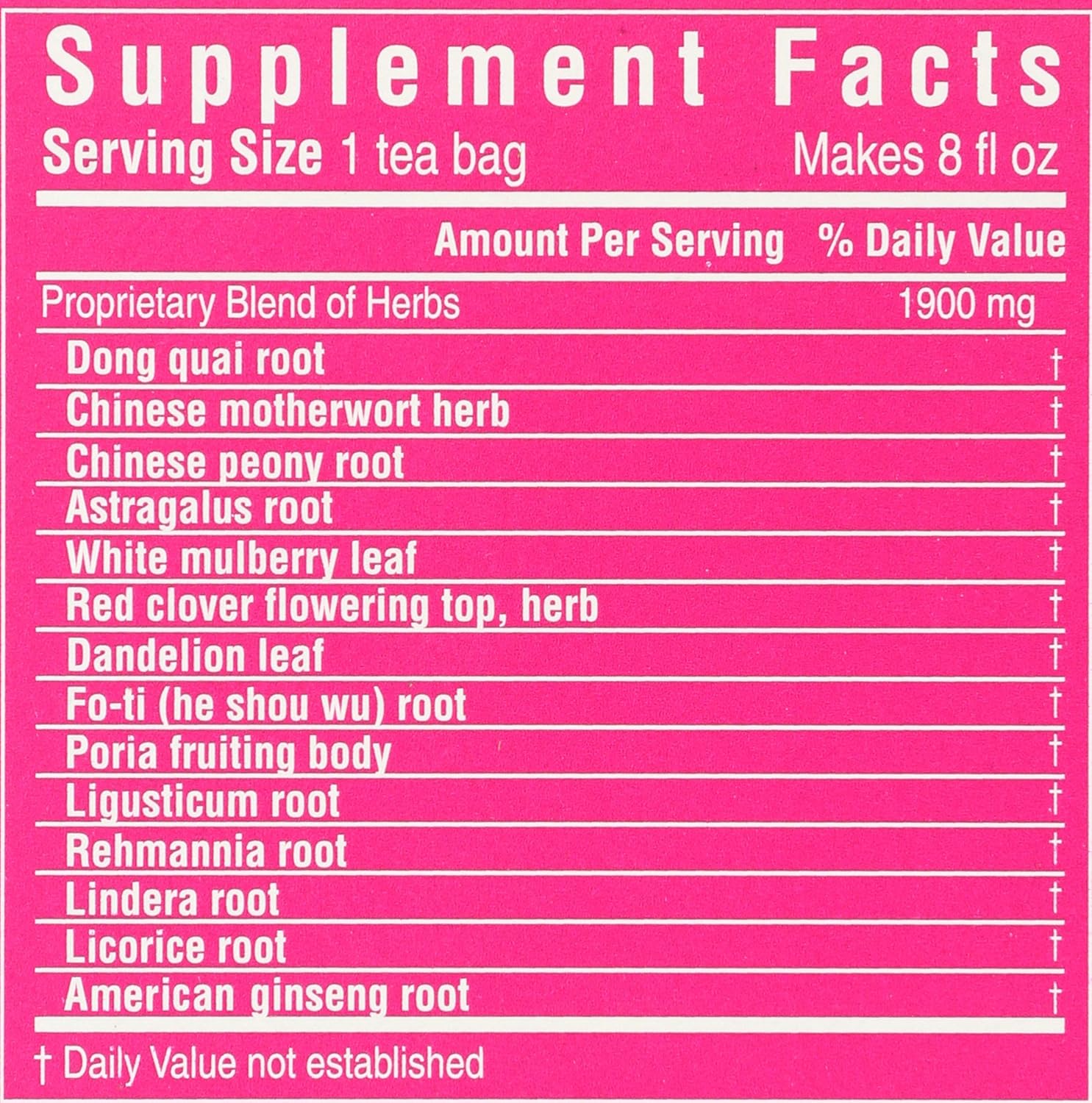 Triple Leaf Tea Sugar Balance and Women's Tonic Herbal Tea Bags, 20 Count Box