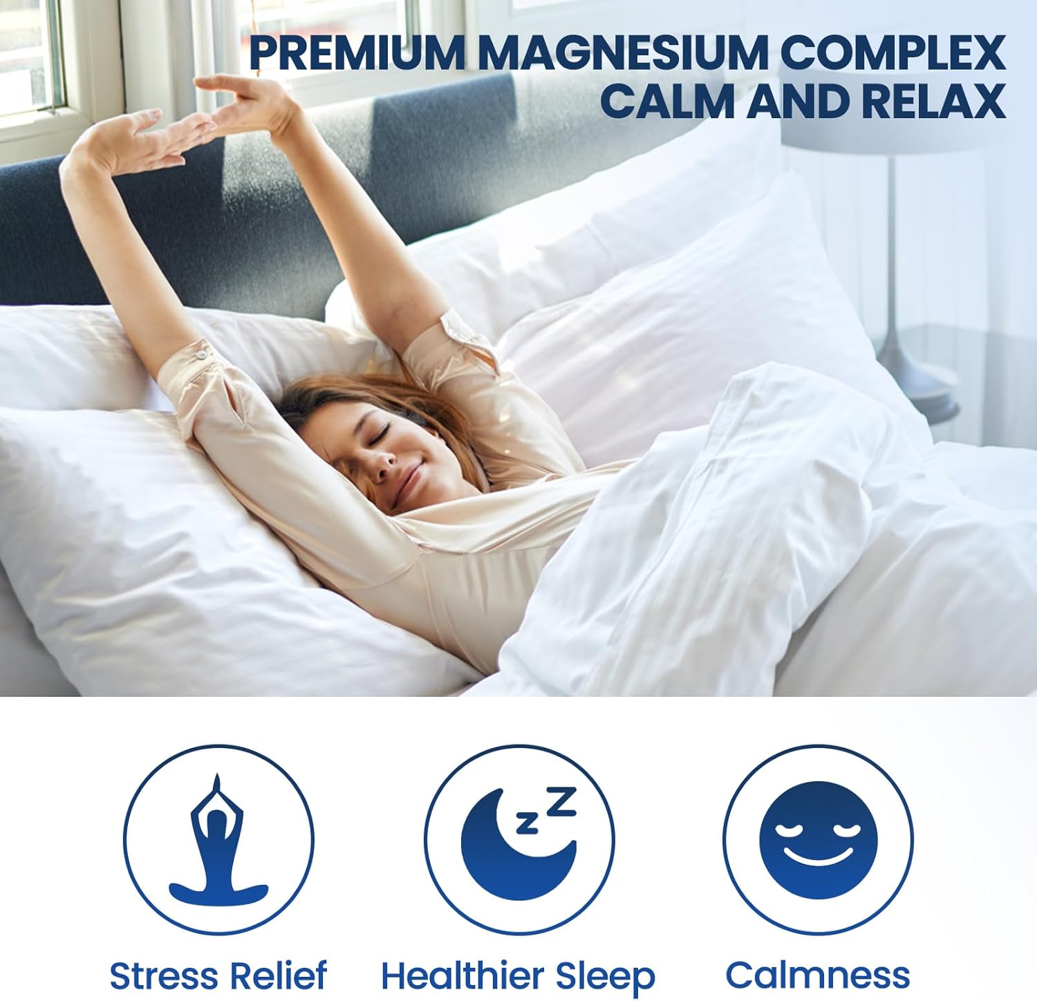 Triple Magnesium Complex Liquid Drops 500mg with Ashwagandha & Vitamin B6 - Stress Relief & Muscle Support - Pineapple Flavor